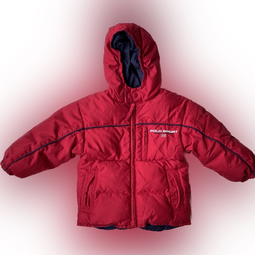 Ralph Lauren Polo Toddler Jacket Reversible Red Blue 2T